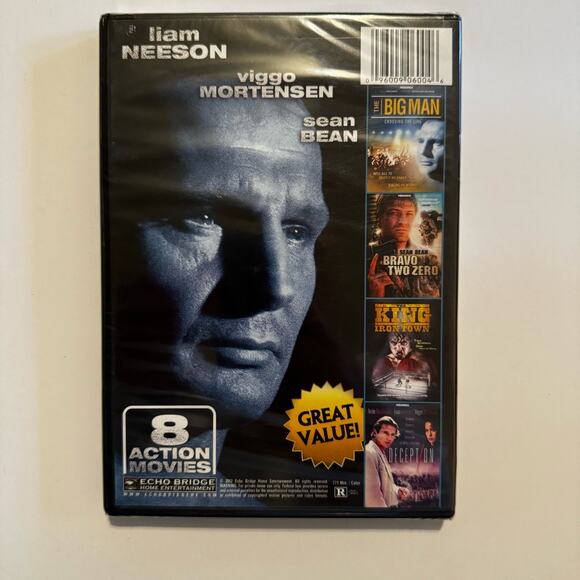 New 8-Movie Action Pack DVD Wahlberg Farrell Neeson Spacey Farrell - Picture 2 of 2